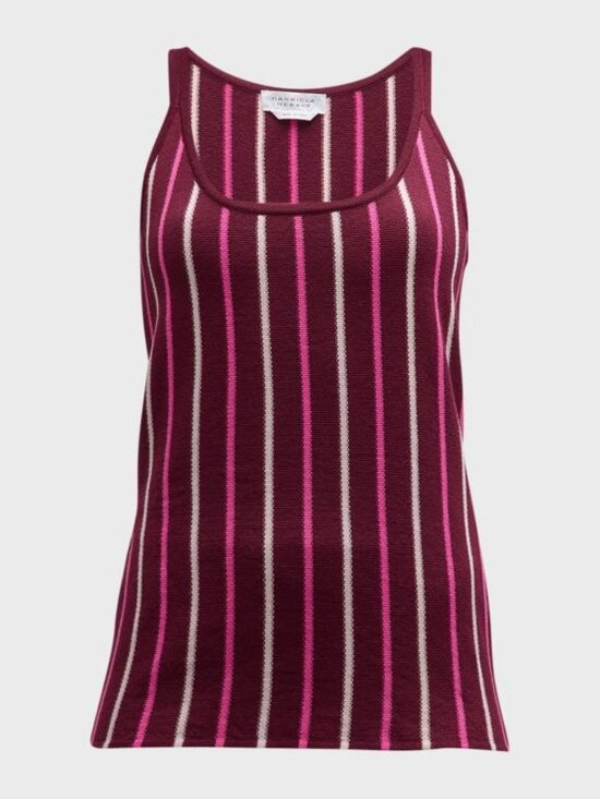 Gabriela Hearst Tops - Gabriela Hearst Striped Knit Tank Top Windsor Wine Multi Size M NWT
